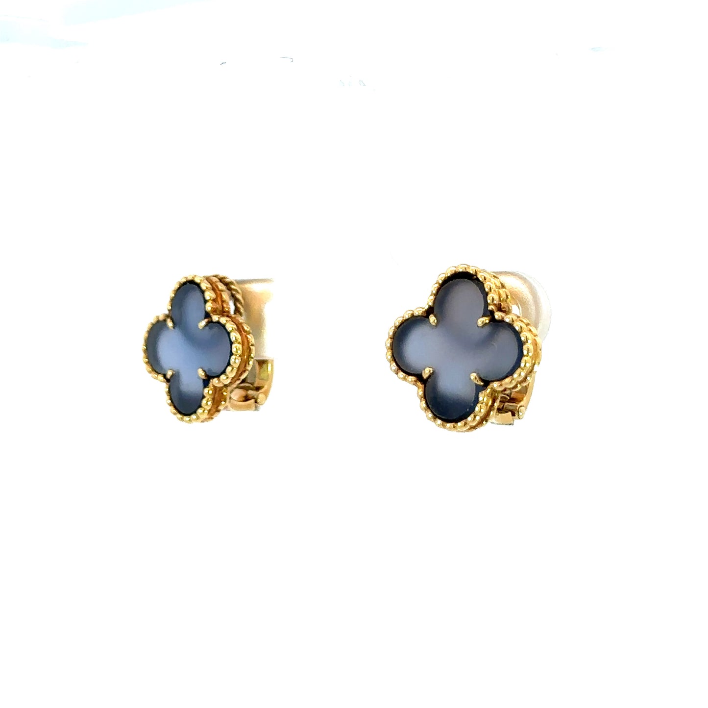 Van Cleef & Arpels Alhambra Chalcedony earrings
