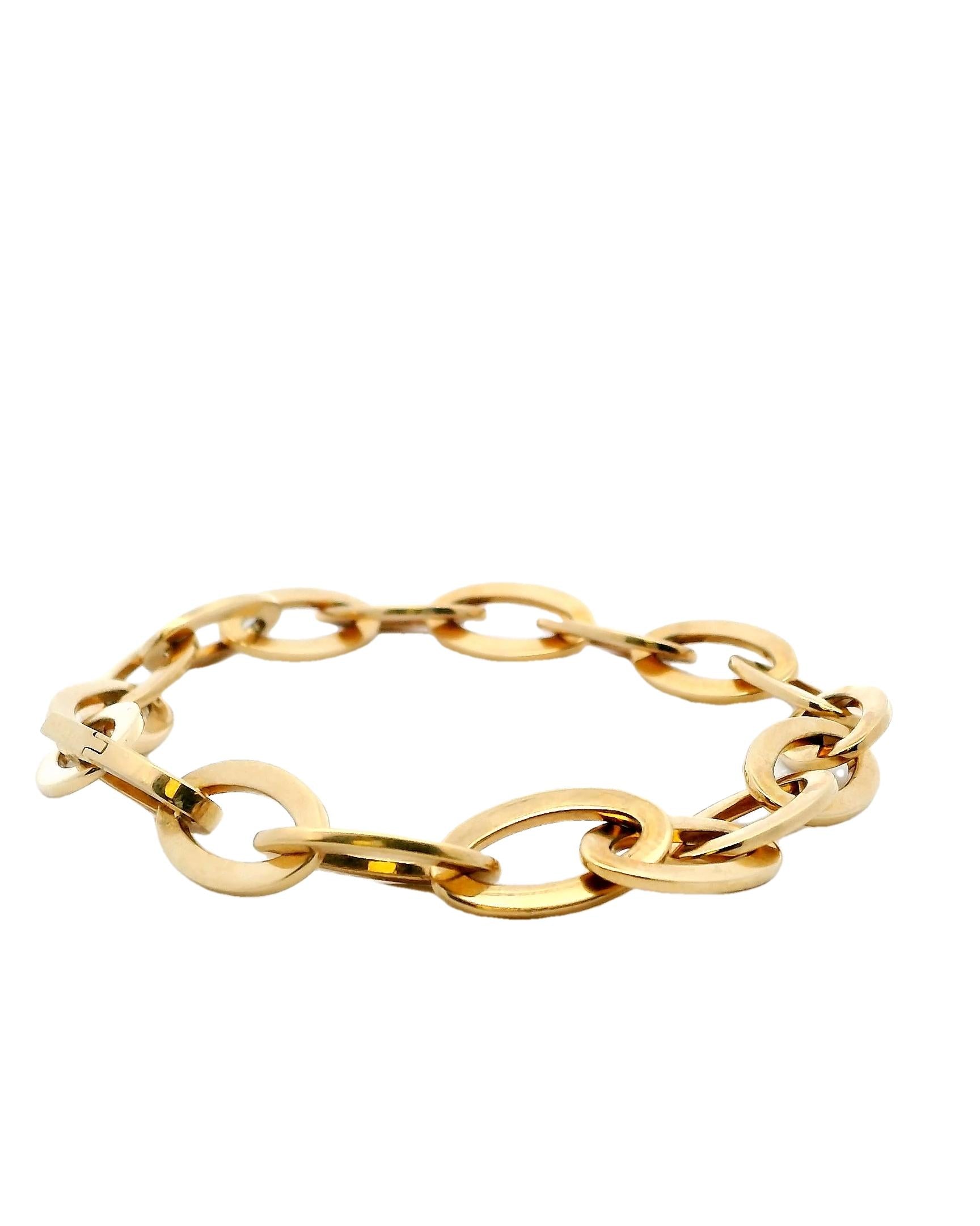 Van Cleef & Arpels 18k Oval Link Bracelet