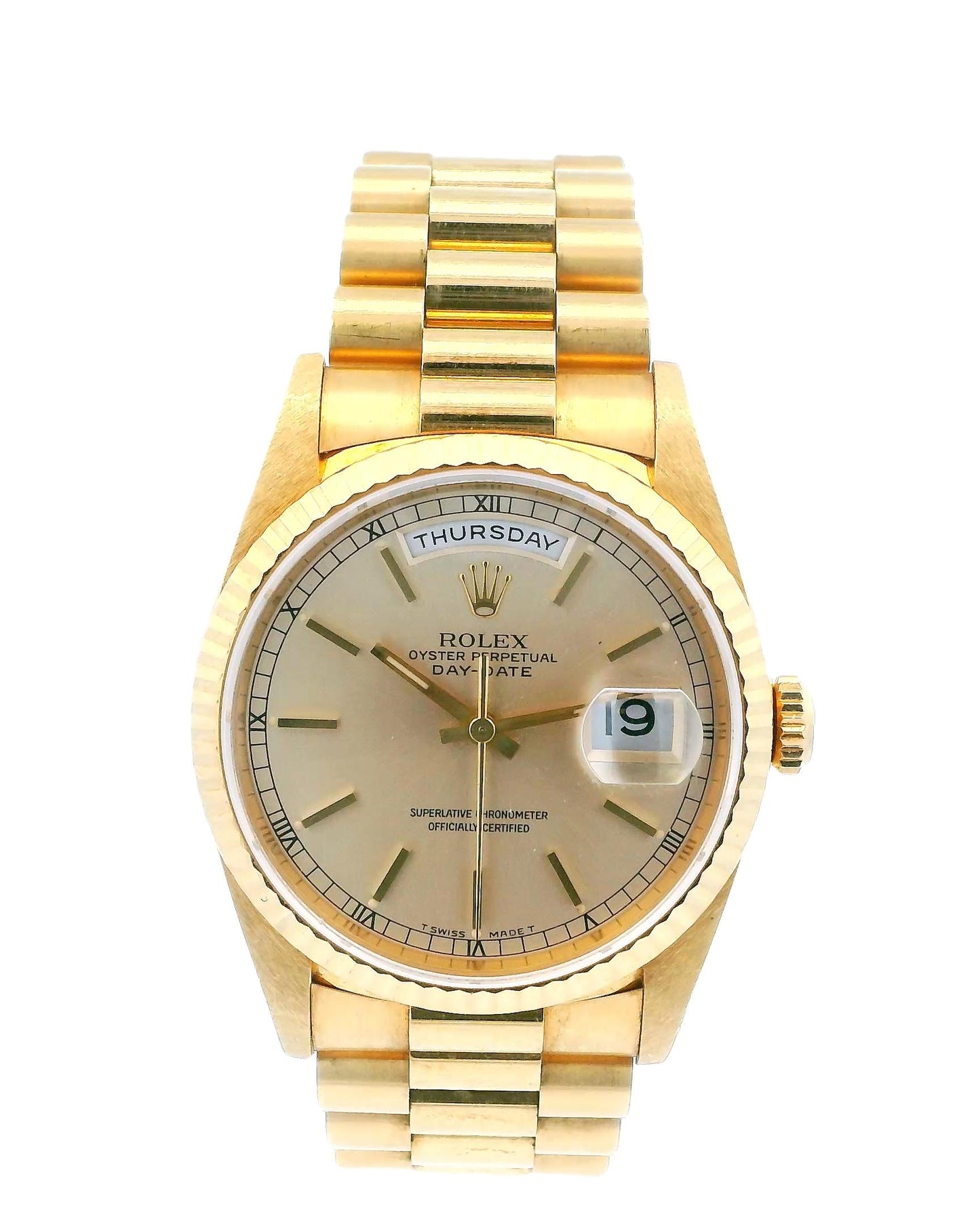 Rolex Day Date 18238 18K Yellow Gold Watch