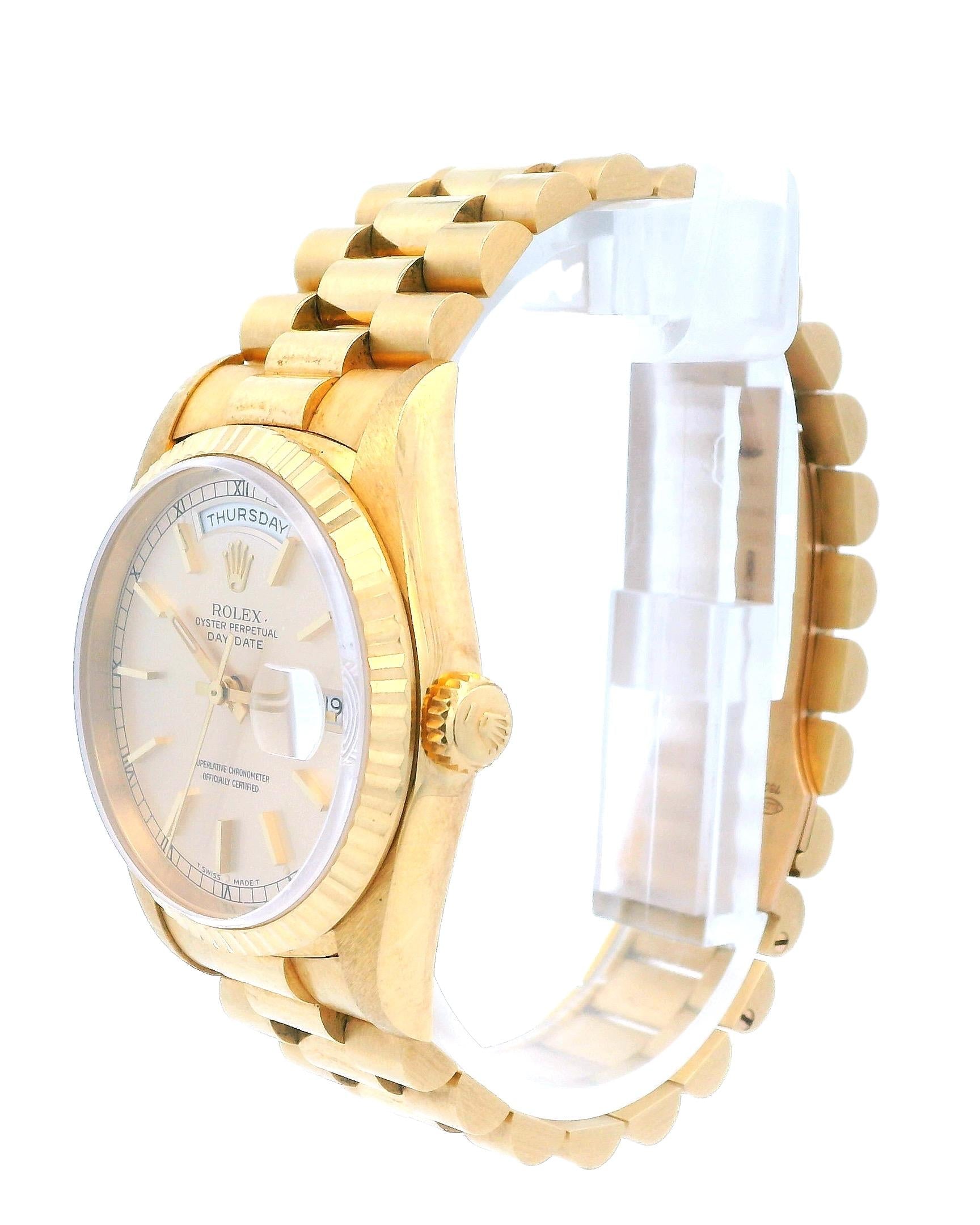 Rolex Day Date 18238 18K Yellow Gold Watch