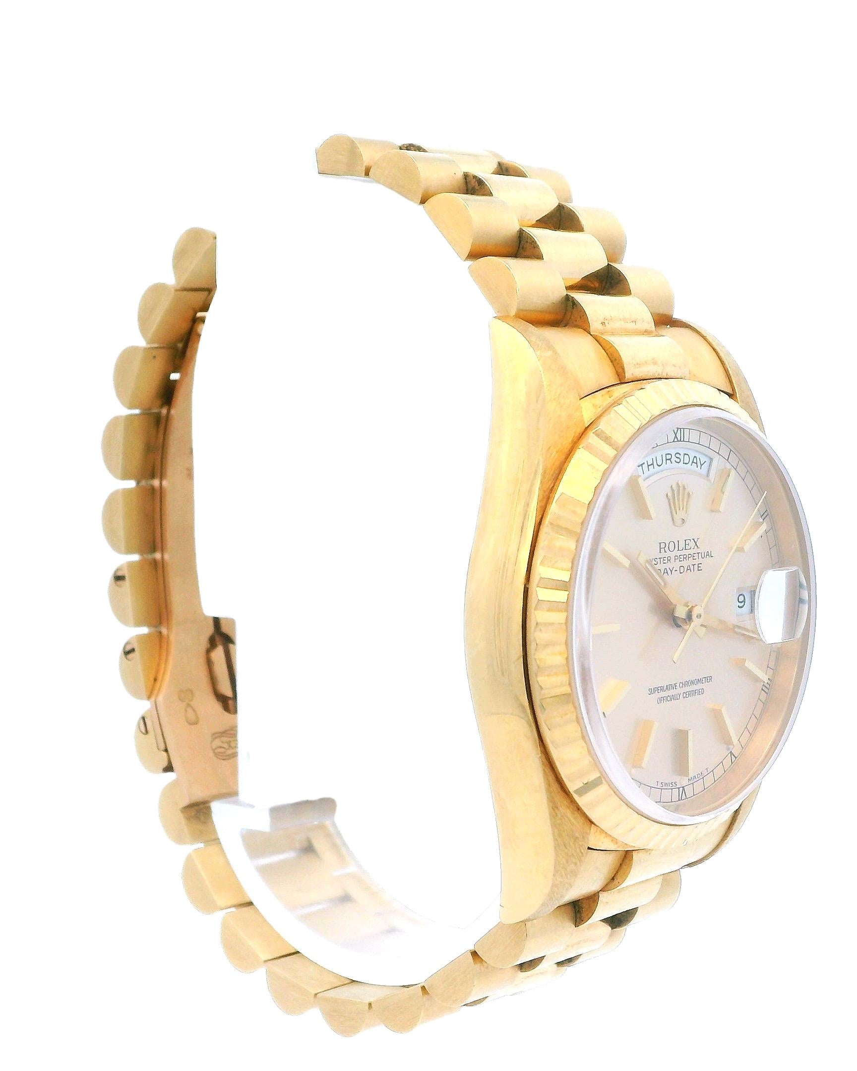 Rolex Day Date 18238 18K Yellow Gold Watch