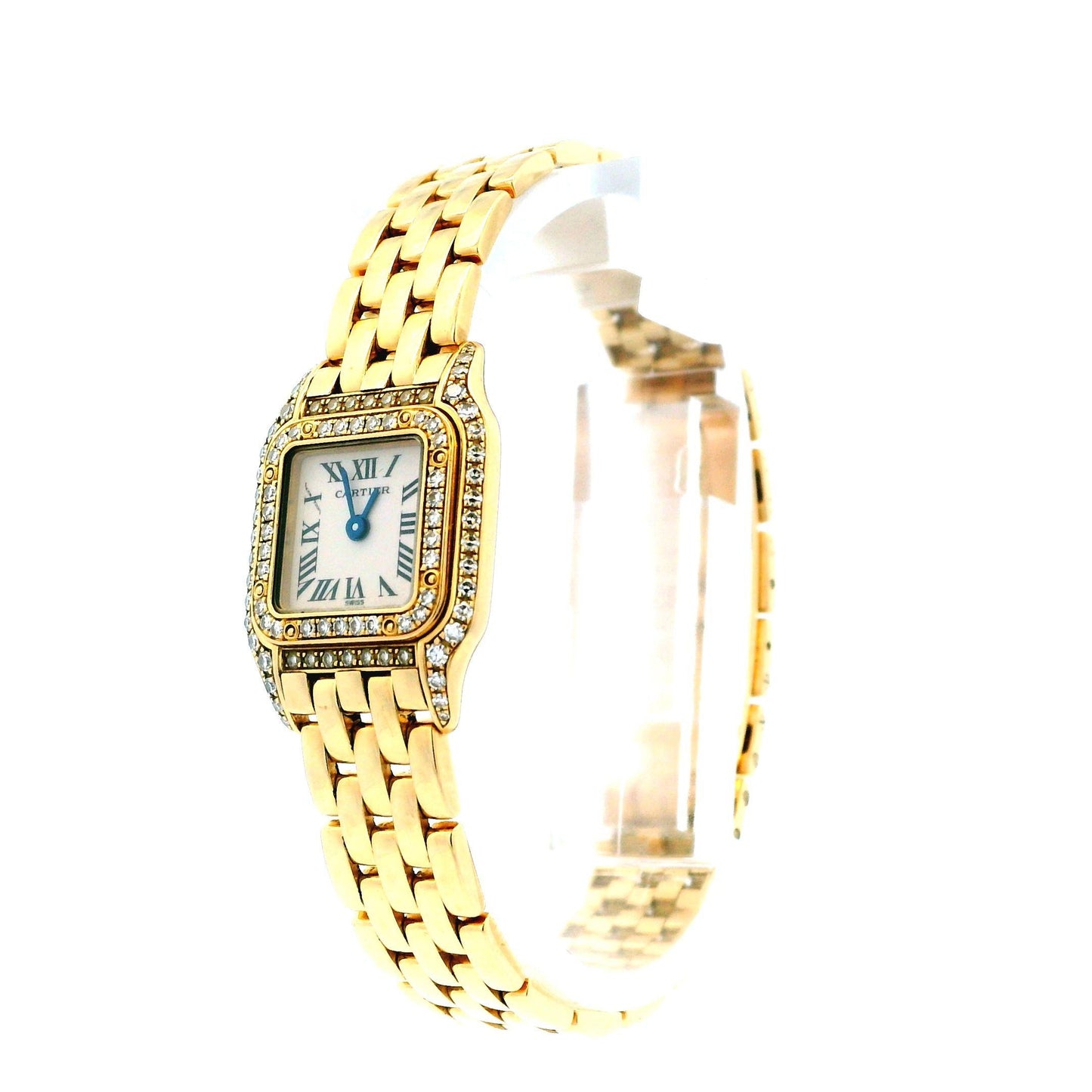 Cartier Panthere Mini WF3141B9 18K Yellow gold Diamond Ladies Watch(Pre-Owned)