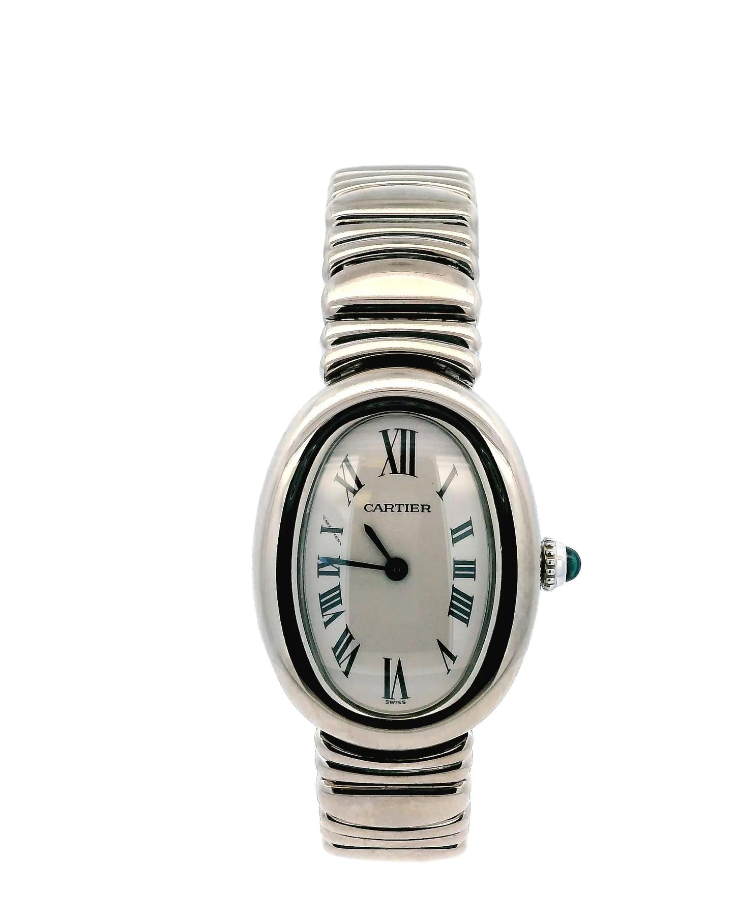 Cartier Baignoire W15133L2 18K white Ladies Watch