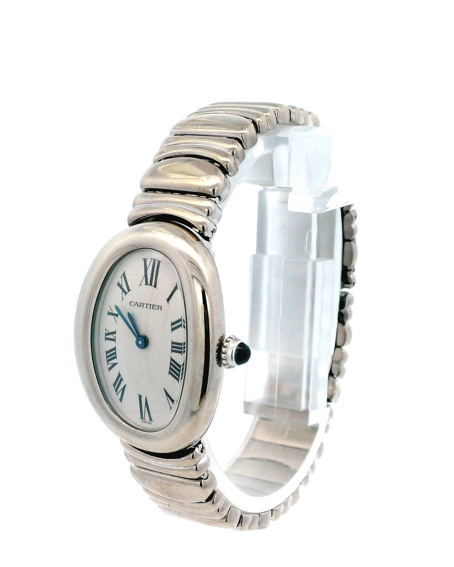 Cartier Baignoire W15133L2 18K white Ladies Watch