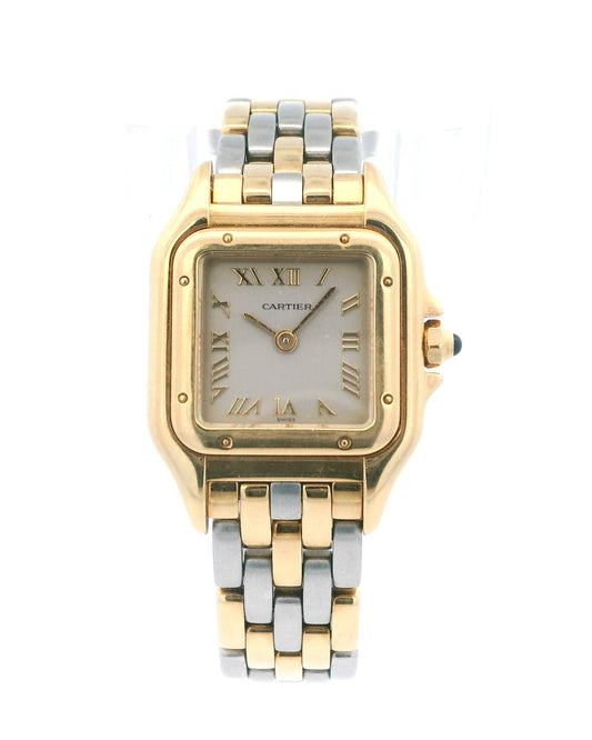 Cartier Panthere W25040L6 Two Tone V-Link Ladies Watch