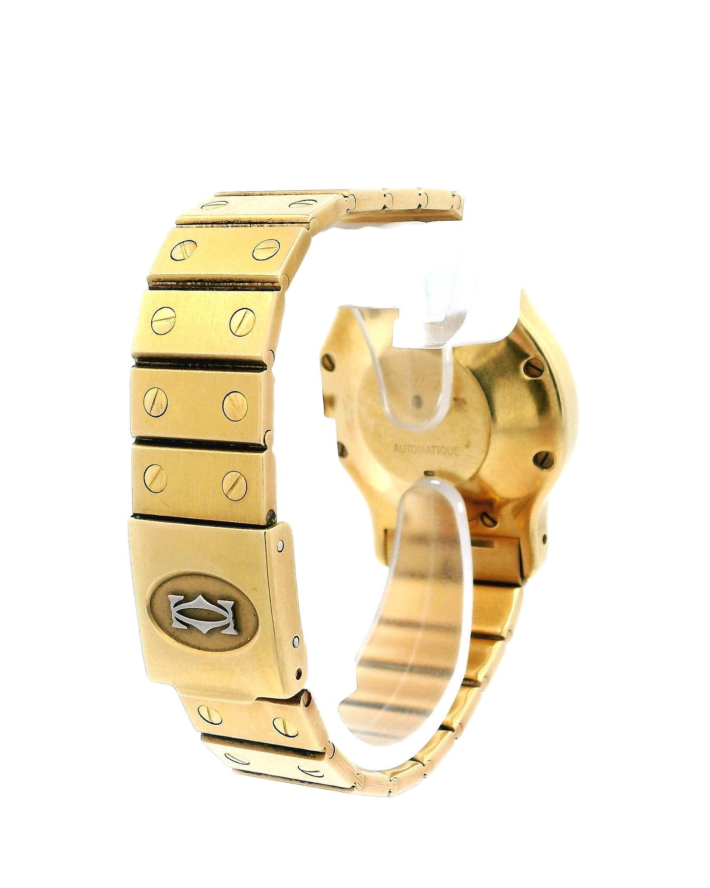 Cartier Santos 18k Yellow Gold Ladies Watch