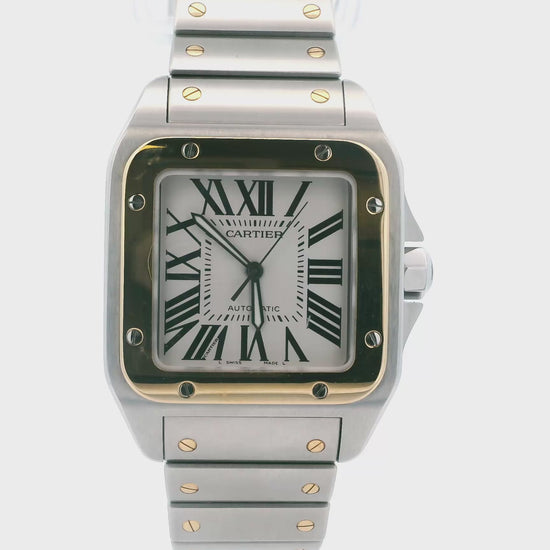 Cartier Santos-100 W200728G 18K Two-Tone W/Card  7/24(Pre-Owned)