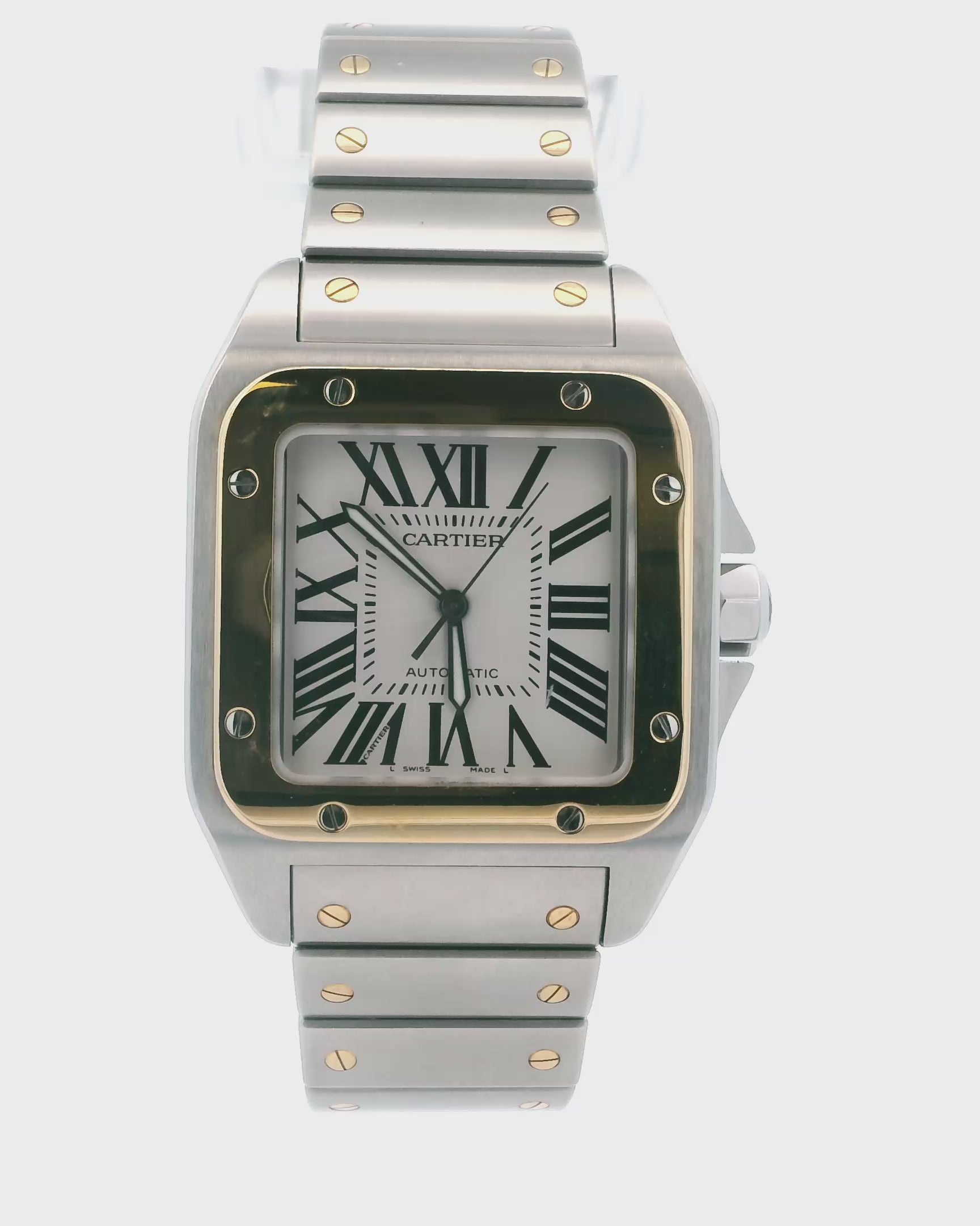 Cartier Santos-100 W200728G 18K Two-Tone W/Card  7/24(Pre-Owned)